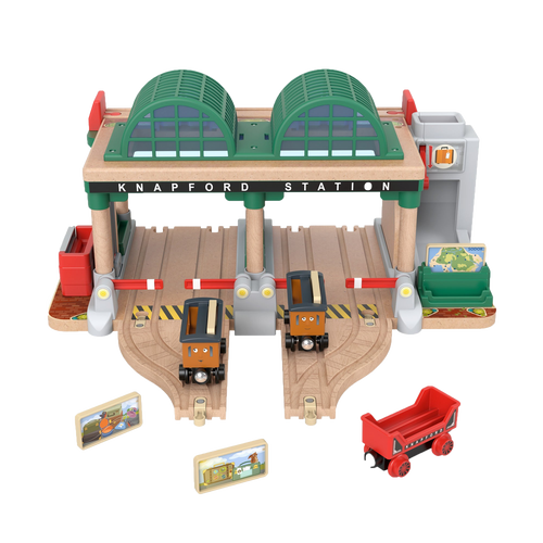 Thomas & Friends Wooden Railway - Knapford Station Passenger Pickup Playset