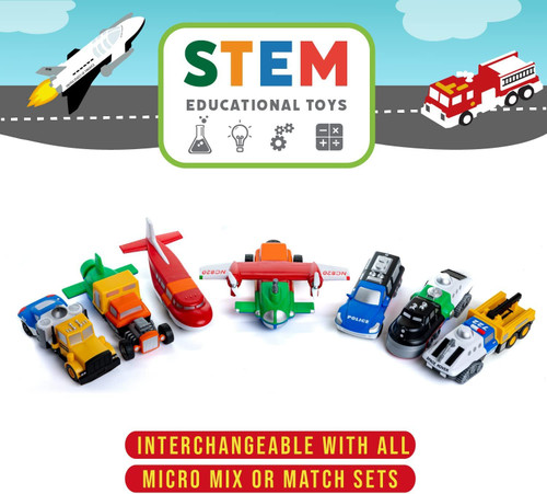 Popular Playthings - Micro Mix or Match - Vehicles Deluxe Set 1