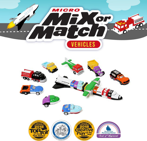 Popular Playthings - Micro Mix or Match - Vehicles Deluxe Set 1 Popular Playthings - Micro Mix or Match - Vehicles Deluxe Set 1