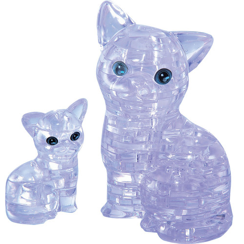 Crystal Puzzle 3D - Cat & Kitten