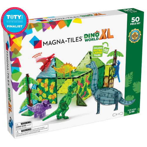 MAGNA-TILES - Dino World XL - 50 Piece Set