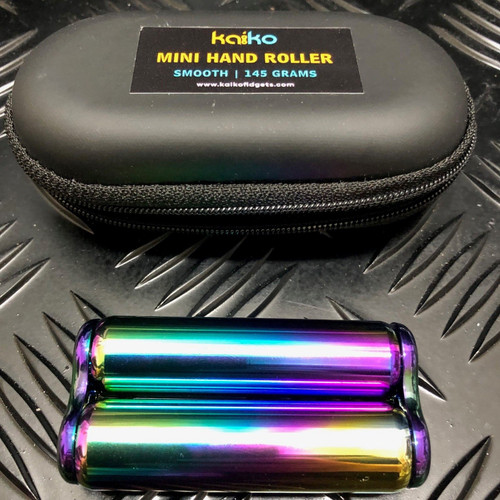 Kaiko Fidgets - Smooth Oil Slick Mini Hand Roller in Black Carry Case Kaiko Fidgets - Smooth Oil Slick Mini Hand Roller in Black Carry Case