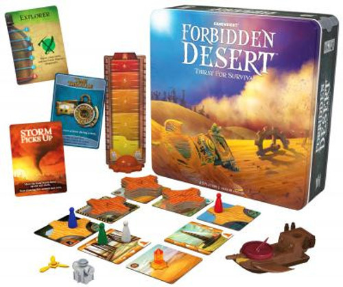 Forbidden Desert- by Gamewright (Damaged Tin Packaging)