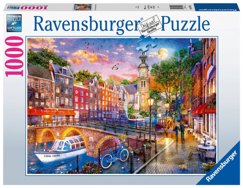 Ravensburger 1000pc - Sunset in Amsterdam Puzzle