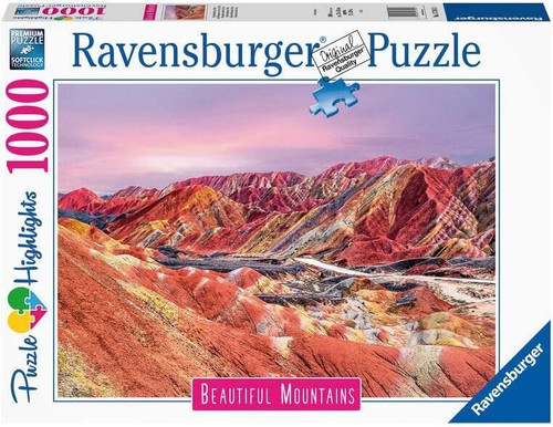 Ravensburger 1000pc - Rainbow Mountains, China Puzzle