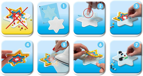 Hama Beads - Beads and Pegboards in Tub