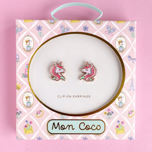 Mon Coco - Unicorn Shimmer Clip-On Earrings