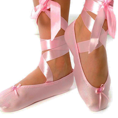 Fairy Girls - Ballet Slipper With Ribbon - White