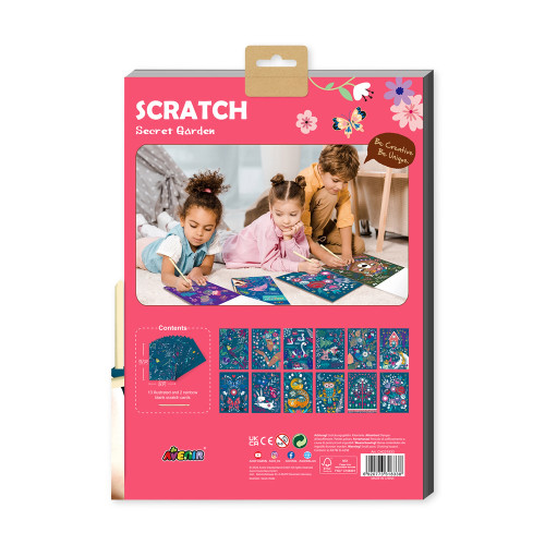 Avenir - A4 Scratch Book - Secret Garden Avenir - A4 Scratch Book - Secret Garden