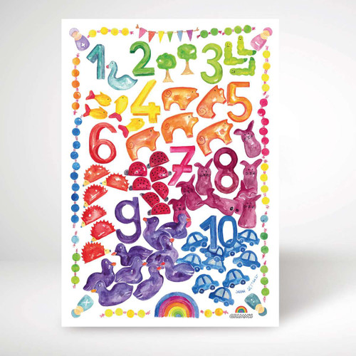 Grimm’s Art Print World of Numbers