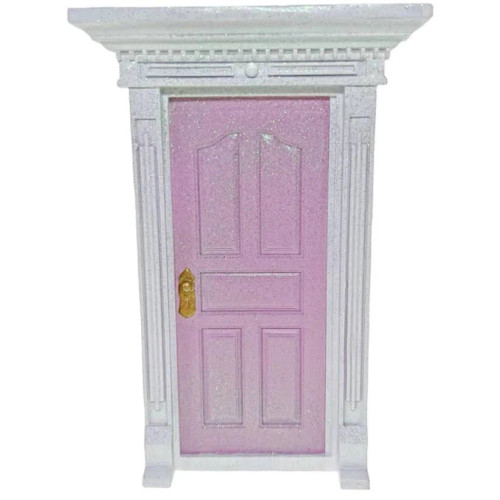 Cotton Candy - Light Pink Glitter Fairy Door