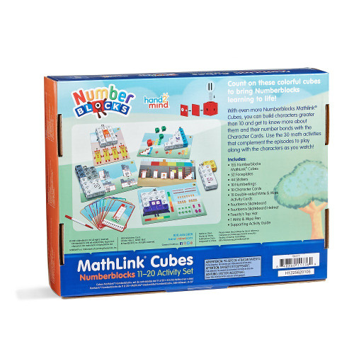 Hand2Mind - Mathlink Cubes - Numberblocks 11-20 Activity Set Hand2Mind - Mathlink Cubes - Numberblocks 11-20 Activity Set