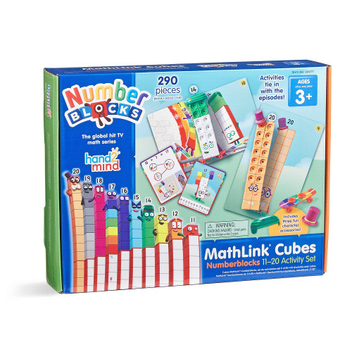 Hand2Mind - Mathlink Cubes - Numberblocks 11-20 Activity Set