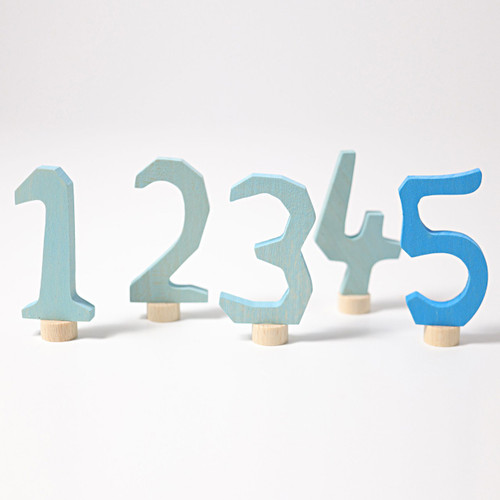 Grimm’s Decorative Numbers - Blue Numbers 1-5