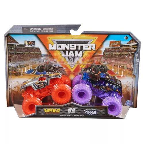 Monster Jam 1:64 Diecast Monster Trucks 2pk - Max-D VS Son Uva Digger