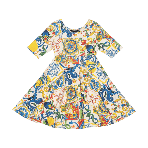 Rock Your Baby - Sicily Mabel Waisted Dress (sizes 2-7)
