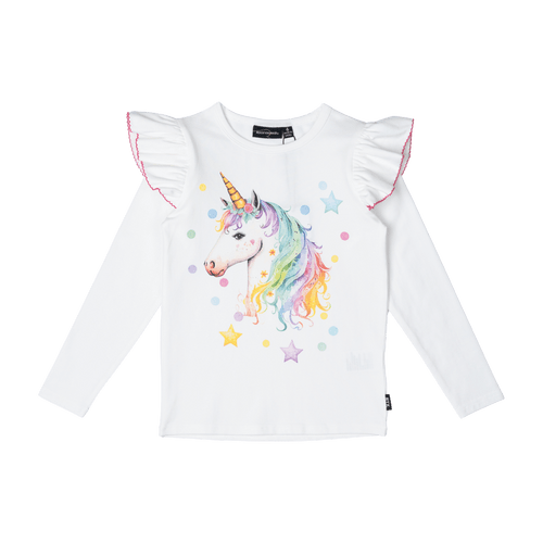 Rock Your Baby - Unicorn Long Sleeve T-Shirt (sizes 2-7)
