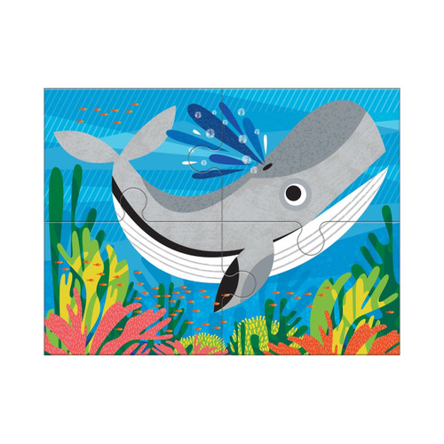 Mudpuppy 4 In A Box Progressive Puzzles – Ocean Friends* Box Damage on two corners* Mudpuppy 4 In A Box Progressive Puzzles – Ocean Friends* Box Damage on two corners*