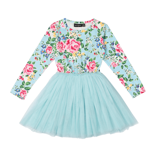 Rock Your Baby - Blue Garden Circus Dress (sizes 2-7)