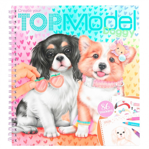 Top Model- Doggy Colouring Book