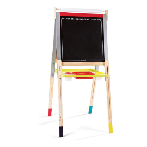 Janod - Graffiti Height Adjustable Black/White Board Easel