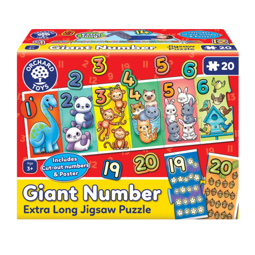 Orchard Toys - Giant Number Extra Long Jigsaw Puzzle - 20pc