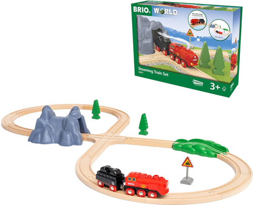 BRIO - Steaming Train Set 24 Pieces | 36017 BRIO - Steaming Train Set 24 Pieces | 36017