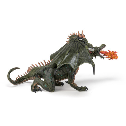Papo -  Green Two Headed Dragon Figurine Papo -  Green Two Headed Dragon Figurine