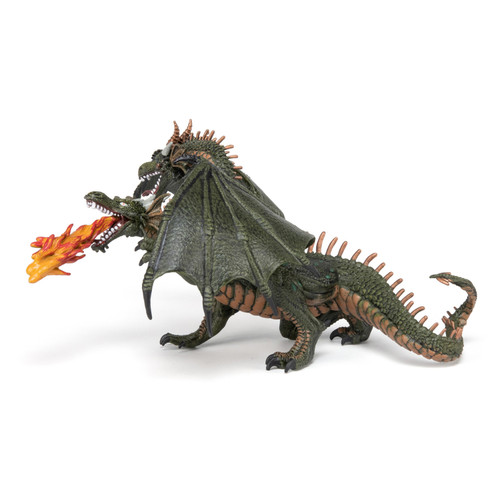 Papo -  Green Two Headed Dragon Figurine Papo -  Green Two Headed Dragon Figurine