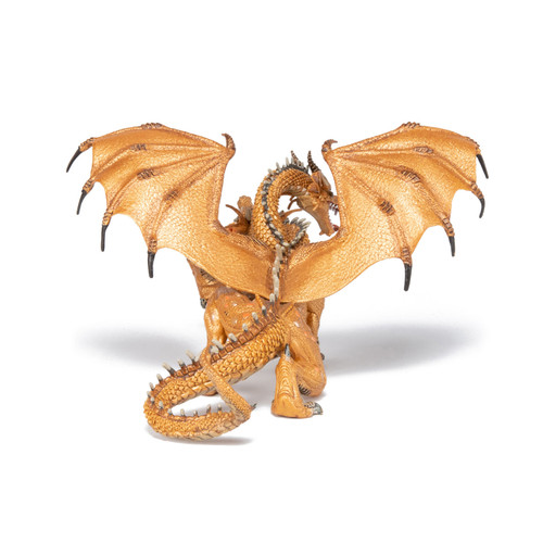 Papo - Gold Two Headed Dragon Figurine Papo - Gold Two Headed Dragon Figurine