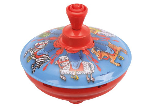 Humming Metal Spinning Top - Merry-Go-Round 13cm