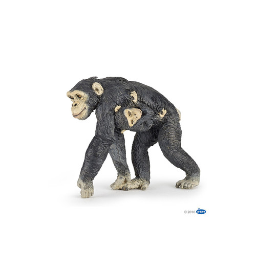 Papo -  Chimpanzee and baby Figurine