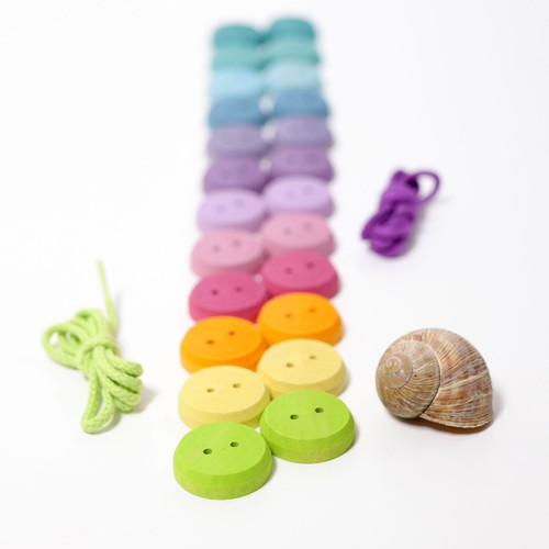 Grimm’s Small Pastel Wooden Buttons