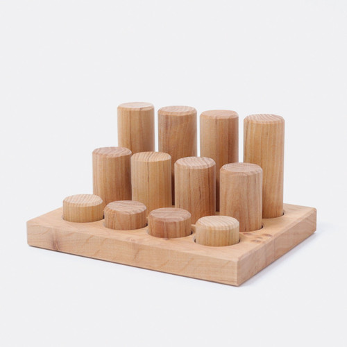 Grimm’s Small Natural Rollers Stacking Game