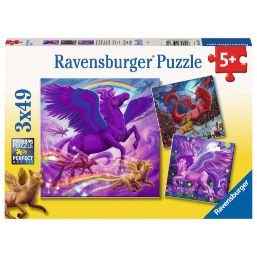 Ravensburger 3x49pc- Mythical Majesty Puzzle