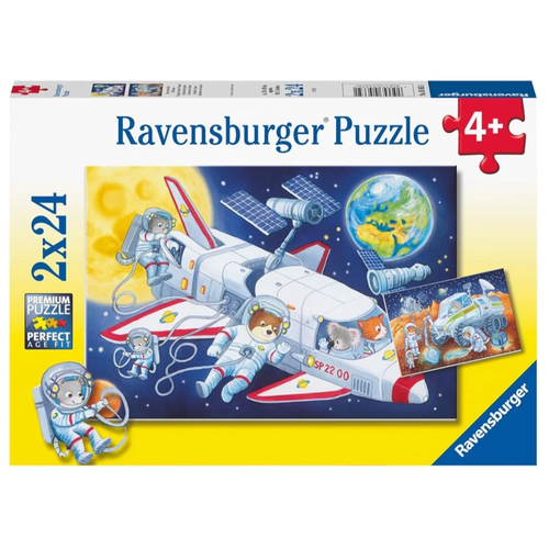 Ravensburger 2x24pc - Journey Through Outer Space Puzzle