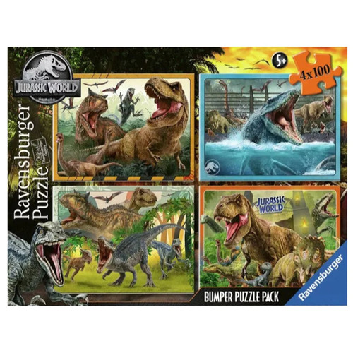 Ravensburger 4x100pc - Jurassic World Bumper Pack Puzzles