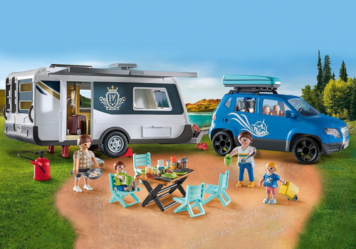 Playmobil Family Fun - Caravan with Car 71423 Playmobil Family Fun - Caravan with Car 71423