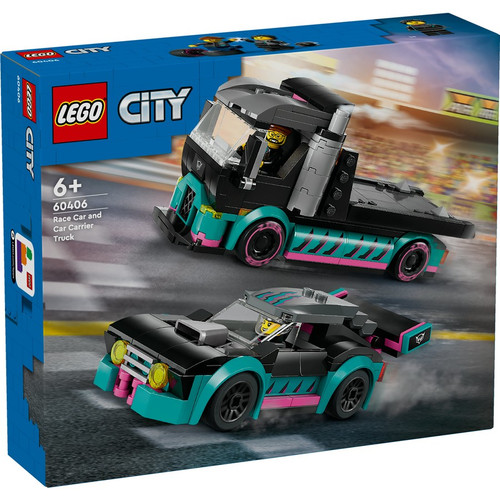 LEGO® City - Race Car and Car Carrier Truck 60406