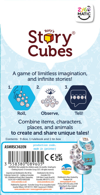 Rory's Story Cubes Actions Blister Pack Rory's Story Cubes Actions Blister Pack