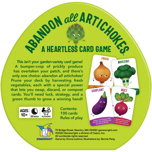 Abandon All Artichokes Tin - by Gamewright Abandon All Artichokes Tin - by Gamewright
