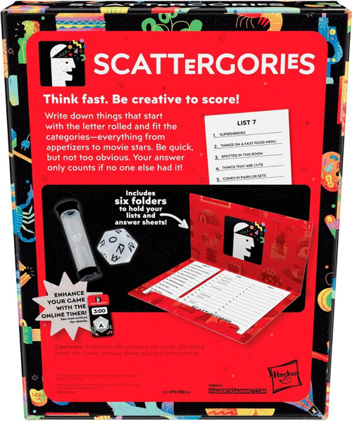 Scattergories Board Game Scattergories Board Game