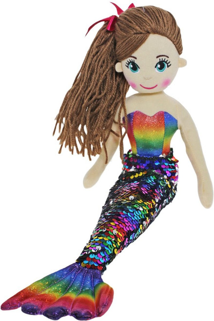 Cotton Candy - 45cm KIM Rainbow Flip Sequinned Tail Mermaid