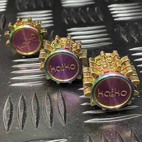 Kaiko Fidgets - Trinity Mega Cog DIY Kit - Oil Slick Kaiko Fidgets - Trinity Mega Cog DIY Kit - Oil Slick