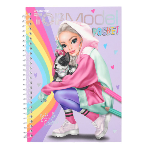 Top Model Pocket Colouring Book (Jill & Cookie)