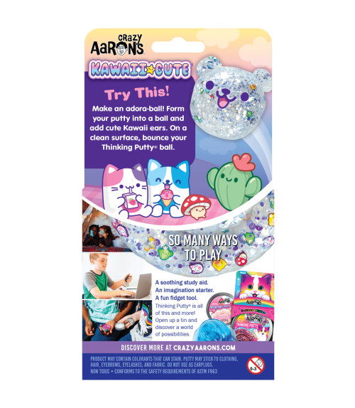 Crazy Aaron's Thinking Putty - Kawaii Cute 4" Tin