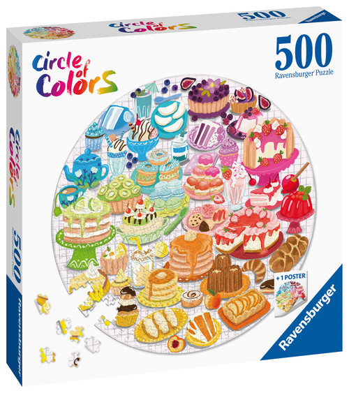 Ravensburger 500pc - Circle of Colors Desserts Puzzle Ravensburger 500pc - Circle of Colors Desserts Puzzle