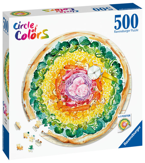 Ravensburger 500pc - Circle of Colors Pizza Puzzle