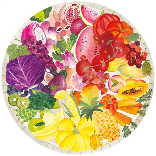 Ravensburger 500pc - Circle of Colors Fruits & Vegetables Puzzle Ravensburger 500pc - Circle of Colors Fruits & Vegetables Puzzle