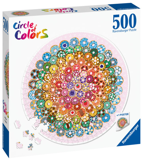 Ravensburger 500pc - Circle of Colors Donuts Puzzle
